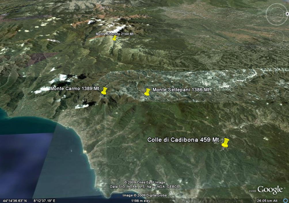 Confine tra Alpi ed Appennini